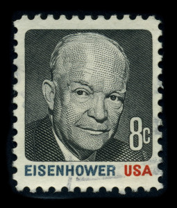 President Dwight D. Eisenhower on 8 cent stamp